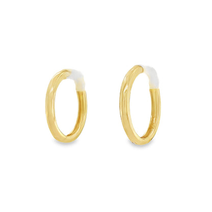 Jai's 14K Yellow Gold Medium Thin Huggies
