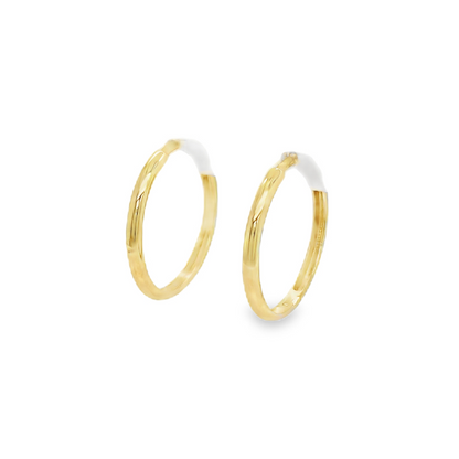 Jai's 14K Yellow Gold Large Thin Huggies