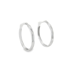 Jai's 14K White Gold Large Thin Huggies