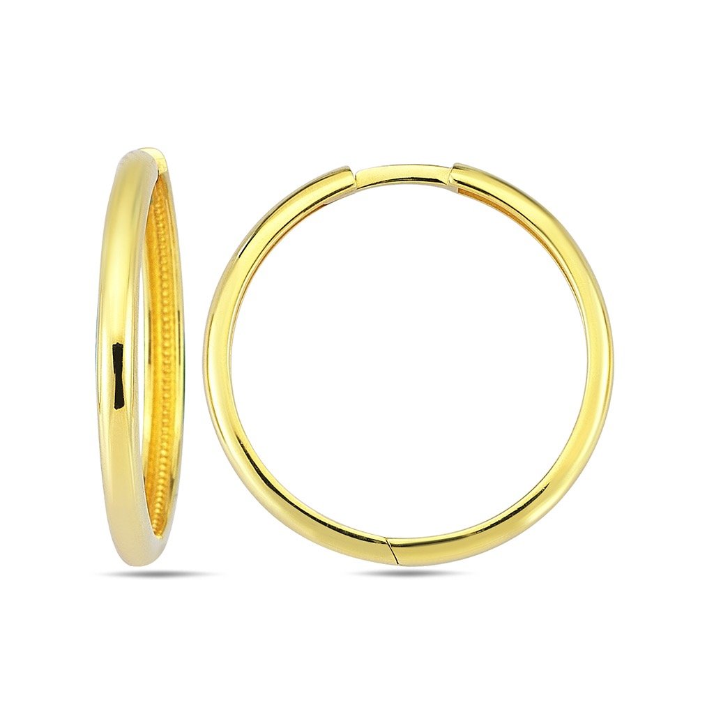 Jai's 14K Yellow Gold Large Thin Huggies