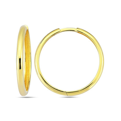 Jai's 14K Yellow Gold Large Thin Huggies