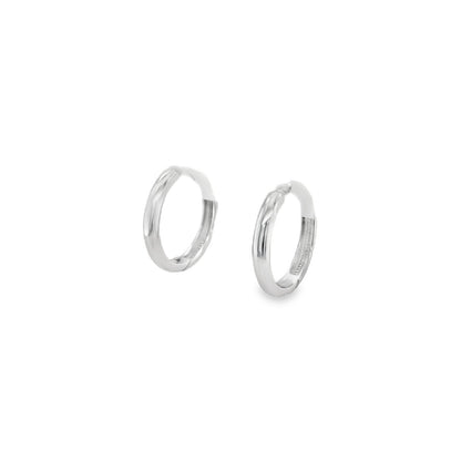 Jai's 14K White Gold Thin Hoops