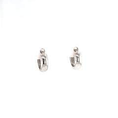 Jai's 14K White Gold Thick Petite Huggies