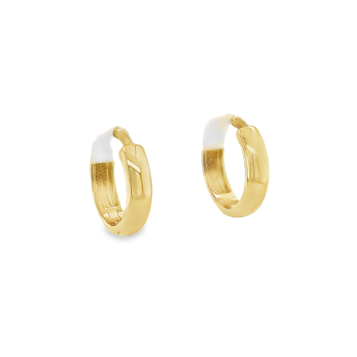Jai's 14K Yellow Gold Medium Rounded Huggies