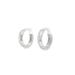 Jai's 14K White Gold Medium Thick Rounded Huggies