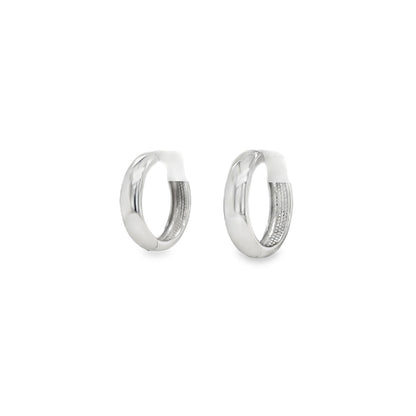 Jai's 14K White Gold Thick Petite Huggies