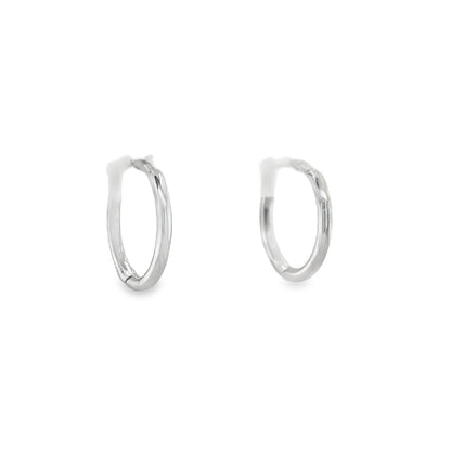Jai's 14K White Gold Petite Ultra-thin Huggies
