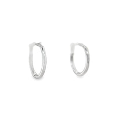 Jai's 14K White Gold Petite Ultra-thin Huggies