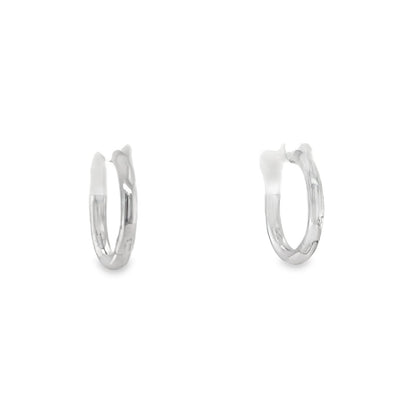 Jai's 14K White Gold Petite Thin Huggies