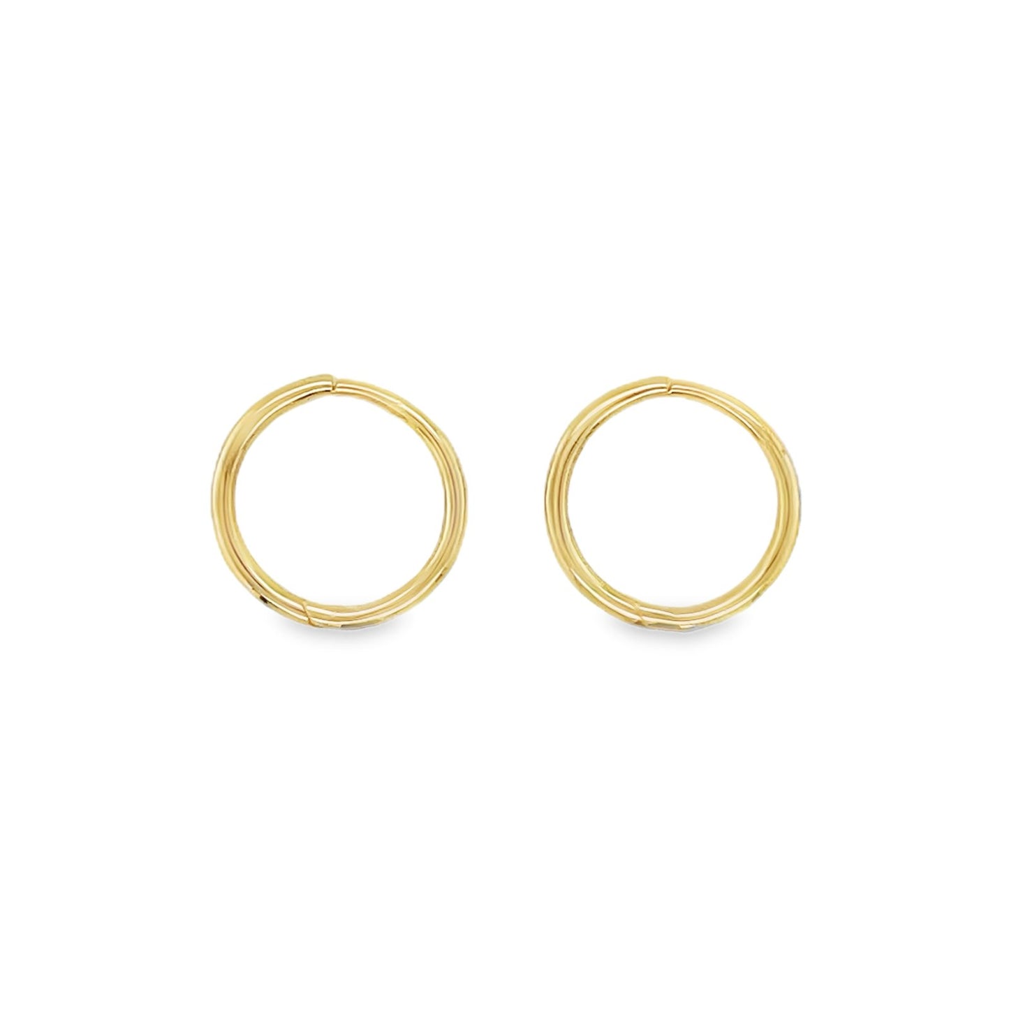 Jai's 14K Yellow Gold Ultra-thin Rounded Huggies