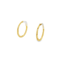 Jai's 14K Yellow Gold Ultra-thin Rounded Huggies