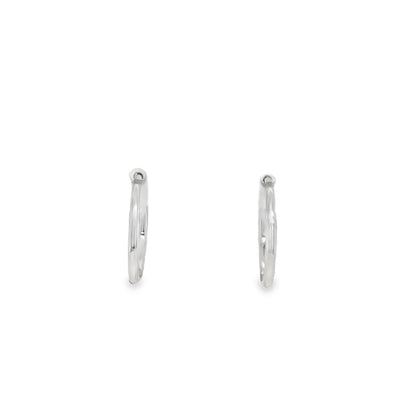Jai's 14K White Gold Ultra-thin Rounded Huggies