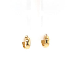 Jai's 14K Yellow Gold Petite Thick Rounded Huggies