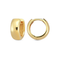 Jai's 14K Yellow Gold Petite Thick Rounded Huggies