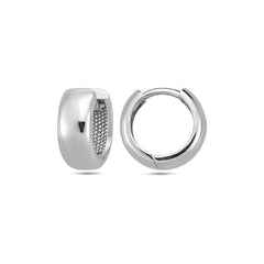 Jai's 14K White Gold Petite Thick Rounded Huggies