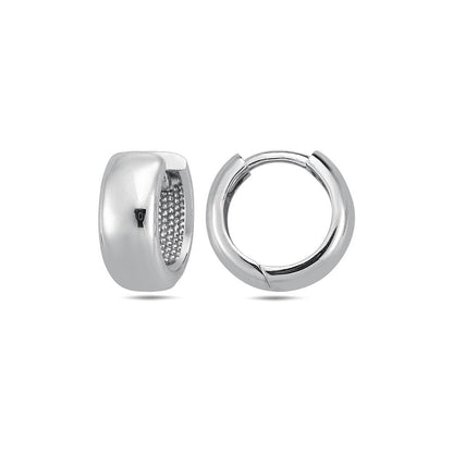 Jai's 14K White Gold Petite Thick Rounded Huggies