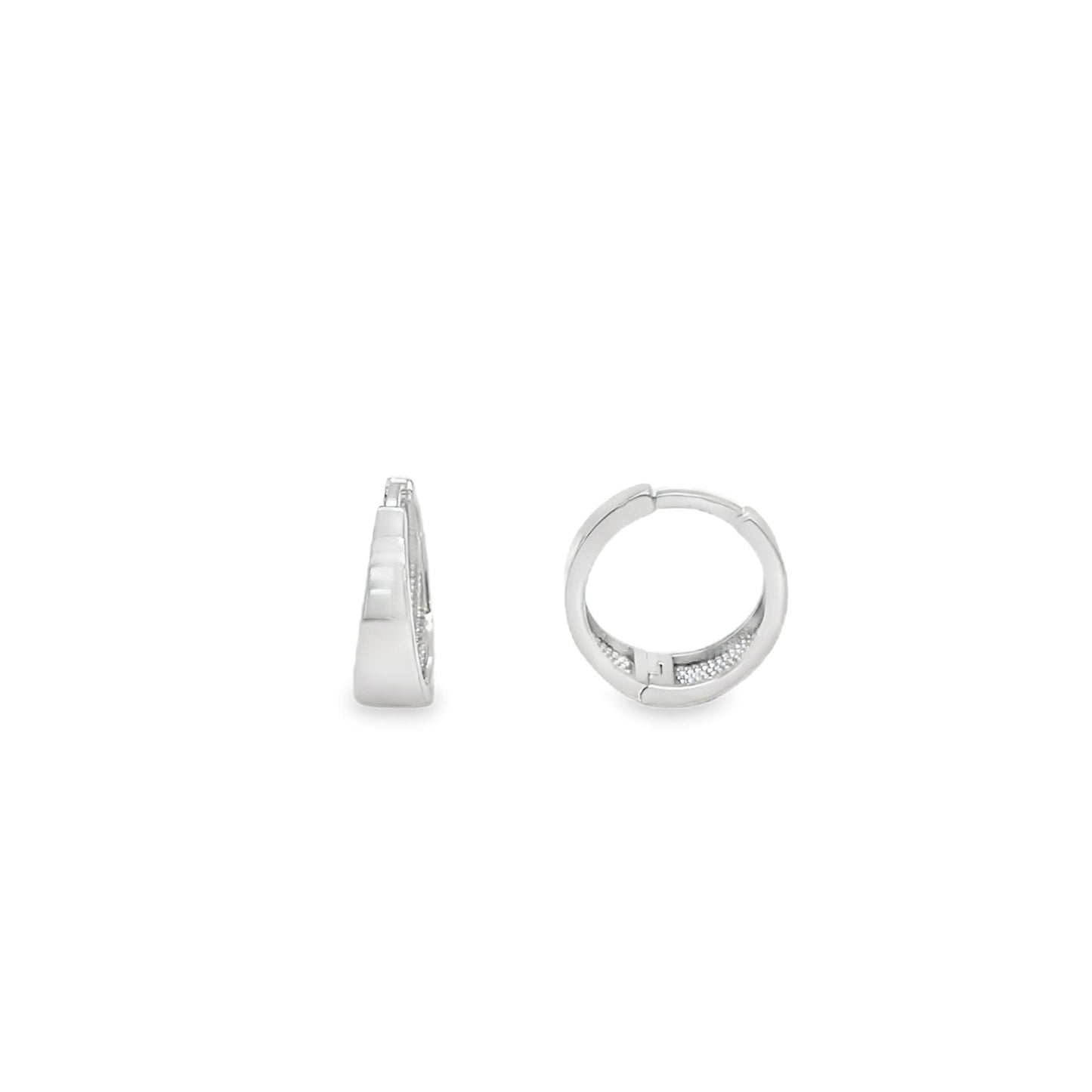 Jai's 14K White Gold Petite Extra-thick Huggies