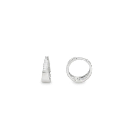 Jai's 14K White Gold Petite Extra-thick Huggies