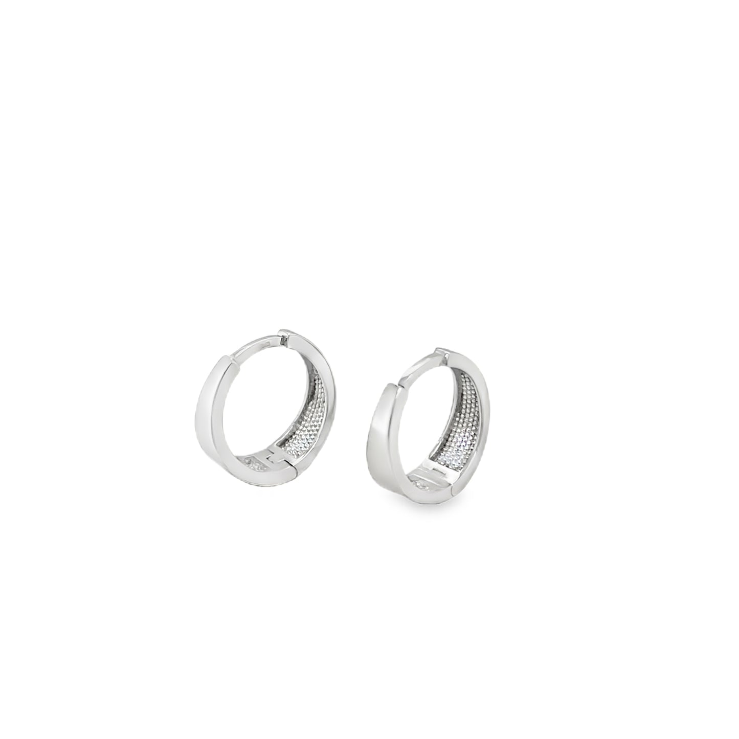 Jai's 14K White Gold Petite Extra-thick Huggies