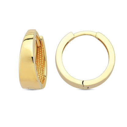 Jai's 14K Yellow Gold Petite Extra-thick Huggies