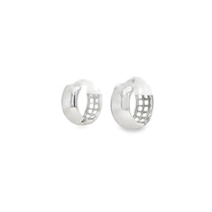 Jai's 14K White Gold Extra-thick Petite Huggies