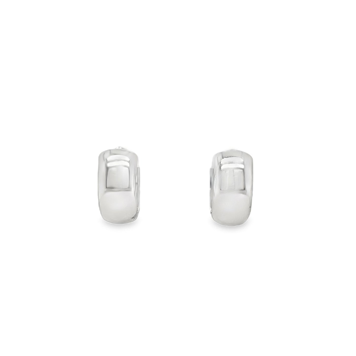 Jai's 14K White Gold Extra-thick Petite Huggies