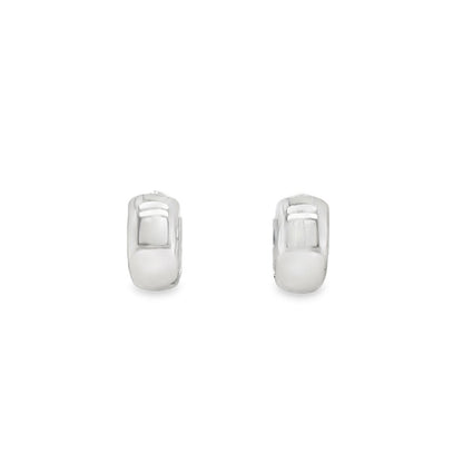 Jai's 14K White Gold Extra-thick Petite Huggies
