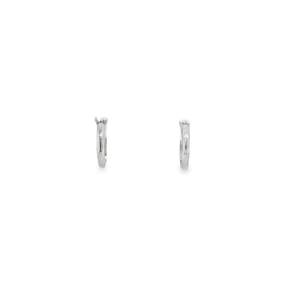 Jai's 14K White Gold Thin Petite Hoops
