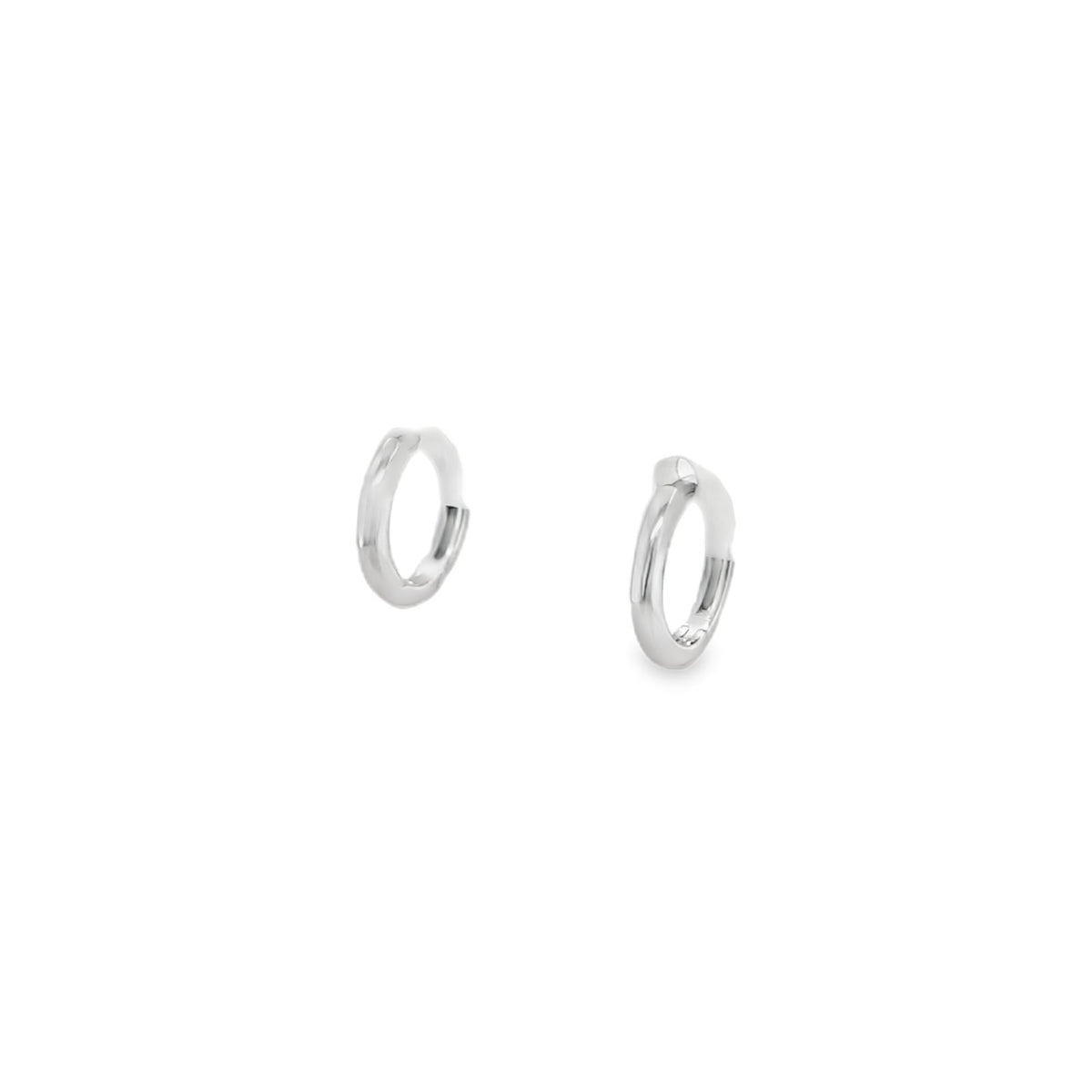 Jai's 14K White Gold Thin Petite Hoops