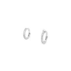 Jai's 14K White Gold Thin Petite Hoops