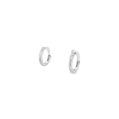 Jai's 14K White Gold Thin Petite Hoops