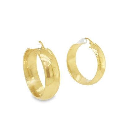 Jai's 14K Yellow Gold Thick Hoops