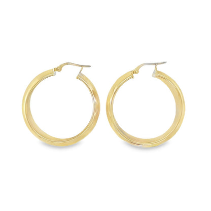 Jai's 14K Yellow Gold Thick Hoops
