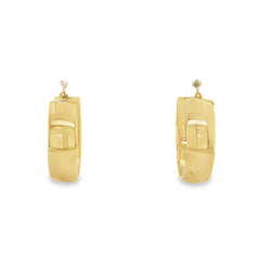 Jai's 14K Yellow Gold Medium Thick Hoops
