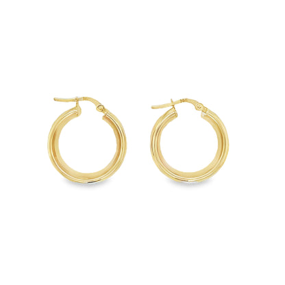 Jai's 14K Yellow Gold Small Thick Hoops
