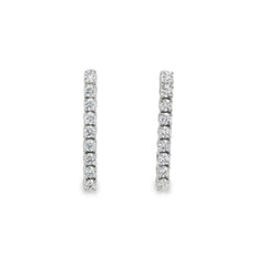 Jai's 18K White Gold Diamond Strand Drop Earrings