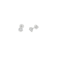 Jai's 18K White Gold 1.4-carat Solitaire Diamond Martini Studs