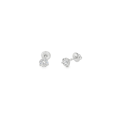 Jai's 18K White Gold 1.4-carat Solitaire Diamond Martini Studs
