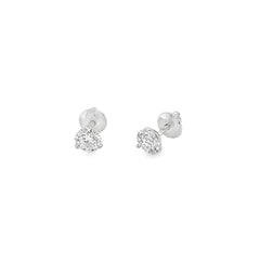 Jai's 18K White Gold 2.5-carat Solitaire Diamond Martini Studs