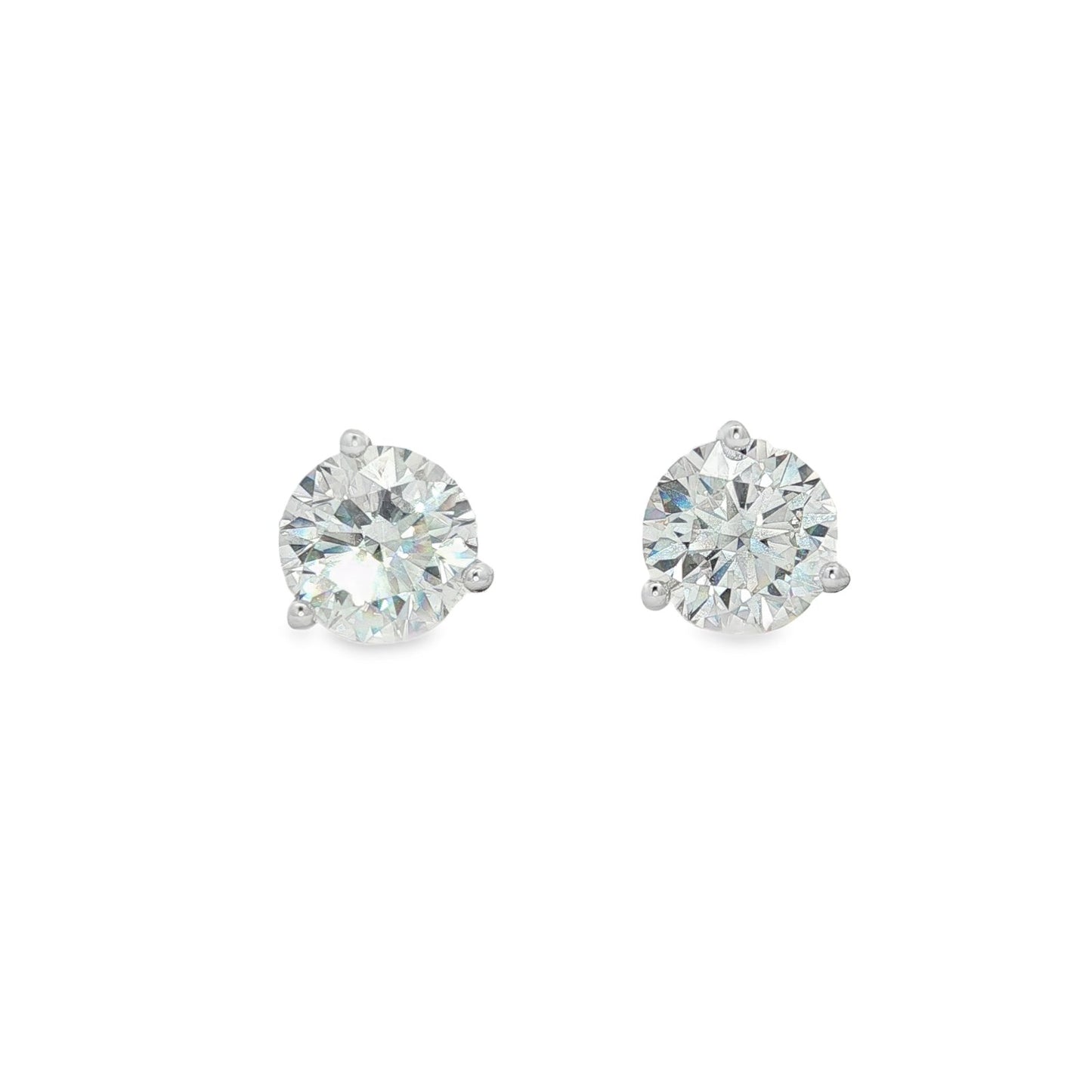 Jai's 18K Yellow Gold 6-carat Solitaire Diamond Martini Studs