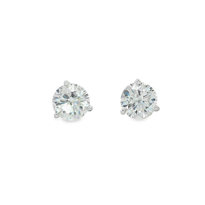 Jai's 18K Yellow Gold 6-carat Solitaire Diamond Martini Studs