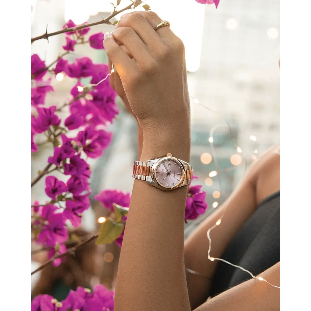 Citizen's Sport Luxury with Pink Dial & Diamonds