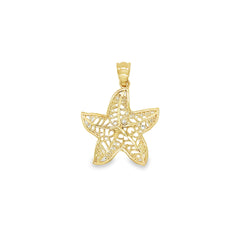 Jai's 14K Yellow Gold Large Starfish Pendant