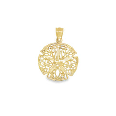 Jai's 14K Yellow Gold Large Sand Dollar Pendant