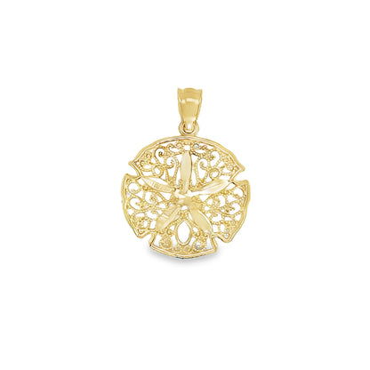 Jai's 14K Yellow Gold Large Sand Dollar Pendant