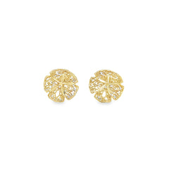 Jai's 14K Yellow Gold Sand Dollar Studs