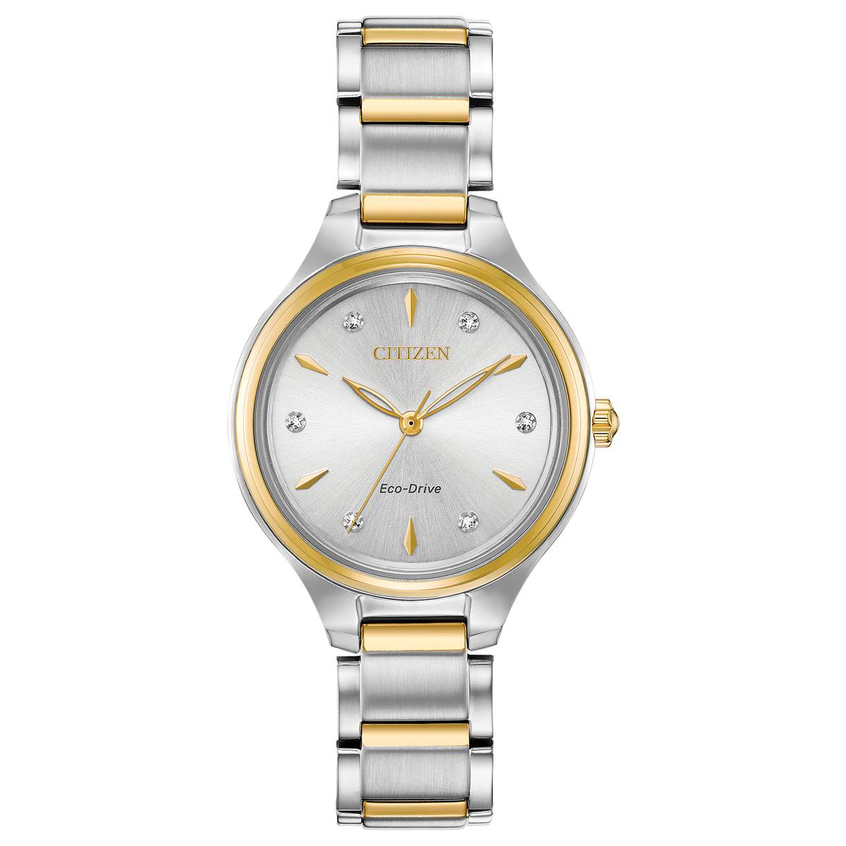 Citizen's Corso with Silver-tone Dial & Diamonds