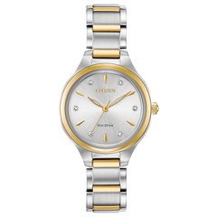 Citizen's Corso with Silver-tone Dial & Diamonds