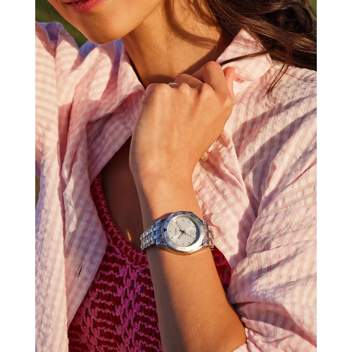 Citizen's Carson with Light Blue Dial & Diamonds