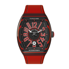 Franck Muller's Vanguard Red Wave Capsule with Black Dial